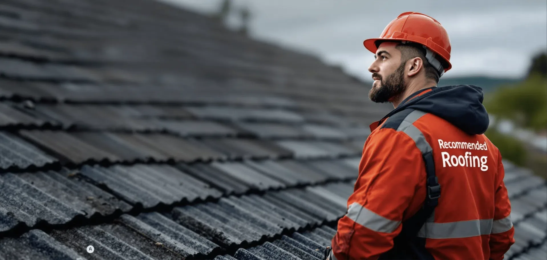 Recommended Roofing roofer at work